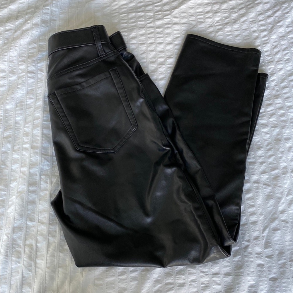 Abercrombie & Fitch black vegan leather pants